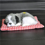 Lovely Simulation Animal Doll Plush Sleeping Dogs Toy with Sound Kids Toy Decorations Birthday Gift For Children Stuffed Toys
