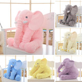 Large Plush Elephant Toy Kids Sleeping Back Cushion Elephant Doll PP Cotton Lining Baby Doll Stuffed Animals 65 cm Kids Toys