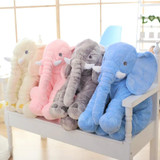 Large Plush Elephant Toy Kids Sleeping Back Cushion Elephant Doll PP Cotton Lining Baby Doll Stuffed Animals 65 cm Kids Toys