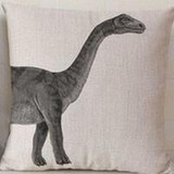 Large Marine and Terrestrial Animal Creative Throw Pillowcase Cotton Linen Chair Seat Waist Square Pattern Cushion Cover Pillows