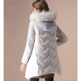 Large Fur Collar Hooded Winter Jackets Women Long Down Coat 2016 New Thick Loose Women's Winter Coat Female Coats Parka Y284