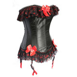 Lace Corpete Steampunk Corset Front Overbust Corselet Sexy corsage Corsets Black Bustiers Waist Trainer Corsetto Gothic Bustier