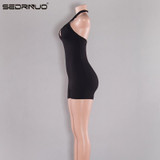 Rompers Women Jumpsuit 2017 Sexy Bodysuit Sleeveless Black Cotton Short Cross Hollow Out Bandage Bodycon Nightclub Overalls