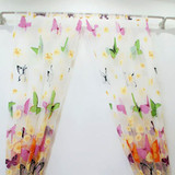 Romantic Butterfly Curtains yarn Tulle Curtain Customize Curtains For Living Window Curtain Screening for Living Room Home Decor