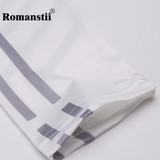 Romanstii Legging Women Fashion Sexy Lady Fitness Striped Slim Footless Push Up Pants Female Trousers Workout Leggings Clothing