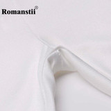 Romanstii Legging Women Fashion Sexy Lady Fitness Striped Slim Footless Push Up Pants Female Trousers Workout Leggings Clothing