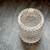 Roman Nordic storage crystal glass jar of sugar pot jewelry decoration furnishing articles wedding desktop candy storage decor