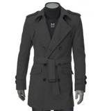 ROKEDISS 2017 New Winter Double breasted wool coat men long sections thick woolen coats Mens Casual Fashion Jacket Z128