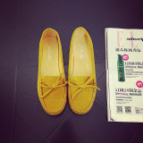 Spring Autumn Women Ballets Flats Bow Boat Shoes Car Shoes Candy Color loafers Shallow Slip on Flat shoes Zapatos mujer