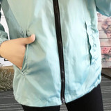 Spring Autumn Women Bomber Basic Jacket Pocket Zipper Hooded Two Side Wear Cartoon Print Outwear Loose Coat XS-XL