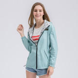 Spring Autumn Women Bomber Basic Jacket Pocket Zipper Hooded Two Side Wear Cartoon Print Outwear Loose Coat XS-XL