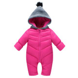 Spring Autumn Winter newborn baby Romper Duck Down Cotton infant snowsuit hooded boys girls Jumpsuit waterproof crawling clothes Spring Autumn Winter newborn baby Romper Duck Down Cotton infant snowsuit hooded boys girls Jumpsuit waterproof crawling clothes