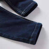spring autumn New Style boys Girls Jeans Kids Clothing children Skinny Pants Elastic Waist Fashion Trousers For Baby Girl E38