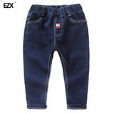 spring autumn New Style boys Girls Jeans Kids Clothing children Skinny Pants Elastic Waist Fashion Trousers For Baby Girl E38