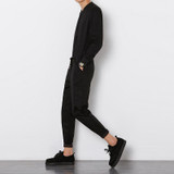 Spring Autumn New Men Jumpsuit Male Long Sleeve Casual Harem Pant Overalls Hip-hop Fashion Trousers  Black Jumpsuit Q252