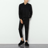 Spring Autumn New Men Jumpsuit Male Long Sleeve Casual Harem Pant Overalls Hip-hop Fashion Trousers  Black Jumpsuit Q252