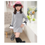 Spring Autumn Girls Clothes Long Sleeve Kids Dresses for Girls 2017 New Arrival Fashion Childrens T-shirts Dress