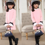 Spring Autumn Girls Clothes Long Sleeve Kids Dresses for Girls 2017 New Arrival Fashion Childrens T-shirts Dress