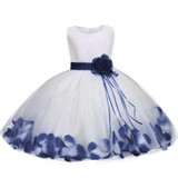 Aini Babe Flower Baby Girl Christening Gown Baptism Clothes Newborn Baby Girl 1 Year Birthday Dress Infant Kids Party Dresses