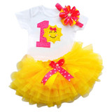 Aini Babe 6-24M Newborn Infant Baby Girls Clothes Dress Toddler Girl 1 Year First Birthday Outfits Yellow Tutu Kid Party Dresses Aini Babe 6-24M Newborn Infant Baby Girls Clothes Dress Toddler Girl 1 Year First Birthday Outfits Yellow Tutu Kid Party Dresses