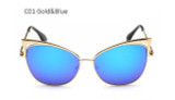 Aimade Vintage Women Cat Eye Sunglasses Fashion Female Hollow Shades Superstar Retro Big Cateye Mirror Sun Glasses Ladies UV400