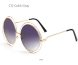 Aimade Oversized Round Sunglasses Fashion Women Large Size Big Retro Mirror Sun Glasses Lady Female Vintage Brand Designer UV400