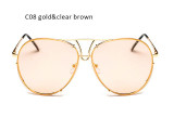 Aimade 2017 Men Women Oversized Aviation Sunglasses Fashion Brand Designer Rimless Clear Ocean Lens Gradient Glasses For Ladies Aimade 2017 Men Women Oversized Aviation Sunglasses Fashion Brand Designer Rimless Clear Ocean Lens Gradient Glasses For Ladies