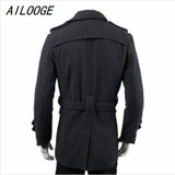 AILOOGE Winter Jacket Men Thick Long Trench Coat Warm Jacket Casual Outerwear Double-breasted Coat Windproof Slim Mens Overcoat AILOOGE Winter Jacket Men Thick Long Trench Coat Warm Jacket Casual Outerwear Double-breasted Coat Windproof Slim Mens Overcoat