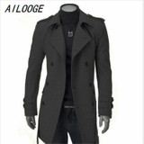 AILOOGE Winter Jacket Men Thick Long Trench Coat Warm Jacket Casual Outerwear Double-breasted Coat Windproof Slim Mens Overcoat AILOOGE Winter Jacket Men Thick Long Trench Coat Warm Jacket Casual Outerwear Double-breasted Coat Windproof Slim Mens Overcoat