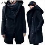 AILOOGE 2017 Autumn Trench Coat Men Trench Coat Men Outerwear Casual Coat Men's Jackets Windbreaker Mens Trench Coat