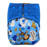 AI2 Cloth Diapers Infant Baby Reusable Diaper Nappies Character Print Washable Bamboo Charcoal Pocket Diapers Cover 0-3Years