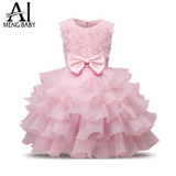 Ai Meng Baby Girl Baptism Dress For Newborn Baby 1st 2nd Birthday Outfits Bebes Toddler Kids Clothes For Girl Party Wear Costume