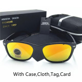 AGOSTIA Polarized Square Sunglasses Men Women Brand Designer Vintage Style 2140 Sun Glasses Driving Eyewears