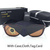AGOSTIA Polarized Square Sunglasses Men Women Brand Designer Vintage Style 2140 Sun Glasses Driving Eyewears