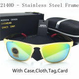 AGOSTIA Polarized Square Sunglasses Men Women Brand Designer Vintage Style 2140 Sun Glasses Driving Eyewears