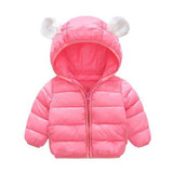 Bibihou Girls Winter Jackets Boys Cartoon Style Girl Fashion Outerwear Baby Girls Clothes Hooded Jacket for Girls Cotton Parkas