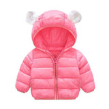Bibihou Girls Winter Jackets Boys Cartoon Style Girl Fashion Outerwear Baby Girls Clothes Hooded Jacket for Girls Cotton Parkas