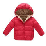 BibiCola Winter Baby Boys Snowsuit Cotton Girls Coats Jackets Baby Thicken Warm Velvet Down Parka Kids Boy Jackets Outerwear