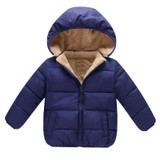 BibiCola Winter Baby Boys Snowsuit Cotton Girls Coats Jackets Baby Thicken Warm Velvet Down Parka Kids Boy Jackets Outerwear