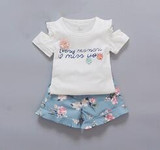 BibiCola Summer Baby Girls Clothing Set Kids Infant Girls Clothes Set T-shirt+Shorts Floral Outfit Children Girls Clothing Sets