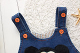 BibiCola Spring Leisure Pants for Baby Girls Boys Bib Pants Children Toddler Denim Overall Trousers Kids Cartoon Infant Jeans