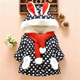 BibiCola Girls Winter Jackets Baby Girls Thick Warm Velvet Down Parkas Children Girls Winter Outerwear Coats Kids Hooded Jackets