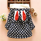 BibiCola Girls Winter Jackets Baby Girls Thick Warm Velvet Down Parkas Children Girls Winter Outerwear Coats Kids Hooded Jackets