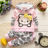 BibiCola Children Clothes 2018 Spring Kids Girls Clothes Set T-shirt+Pant Sport Suit Toddler Baby Girls Clothing Set