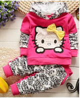 BibiCola Children Clothes 2018 Spring Kids Girls Clothes Set T-shirt+Pant Sport Suit Toddler Baby Girls Clothing Set