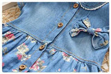 BibiCola Baby Girls Dress Toddler Baby Floral Dresses Kids Girls Summer Casual Dress Costume Girls Party Dress Clothes 0-2Y