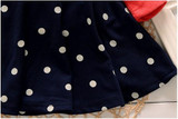 BibiCola baby Girls Dress Casual Kids Autumn Girl Clothes Polka Dots Dress Kids Clothes Cute Dress Girls Party Dress
