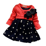 BibiCola Baby Girl Dresses Kids Clothes Spliced Design Kids Dress Spring Autumn Children Clothing Lace