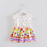 BibiCola Baby Dresses for Girls Summer Cotton Baby Dress Sleeveless Cute Floral Princess Party Dresses Baby Girl Summer Costumes