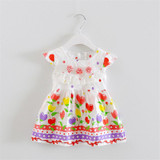 BibiCola Baby Dresses for Girls Summer Cotton Baby Dress Sleeveless Cute Floral Princess Party Dresses Baby Girl Summer Costumes
